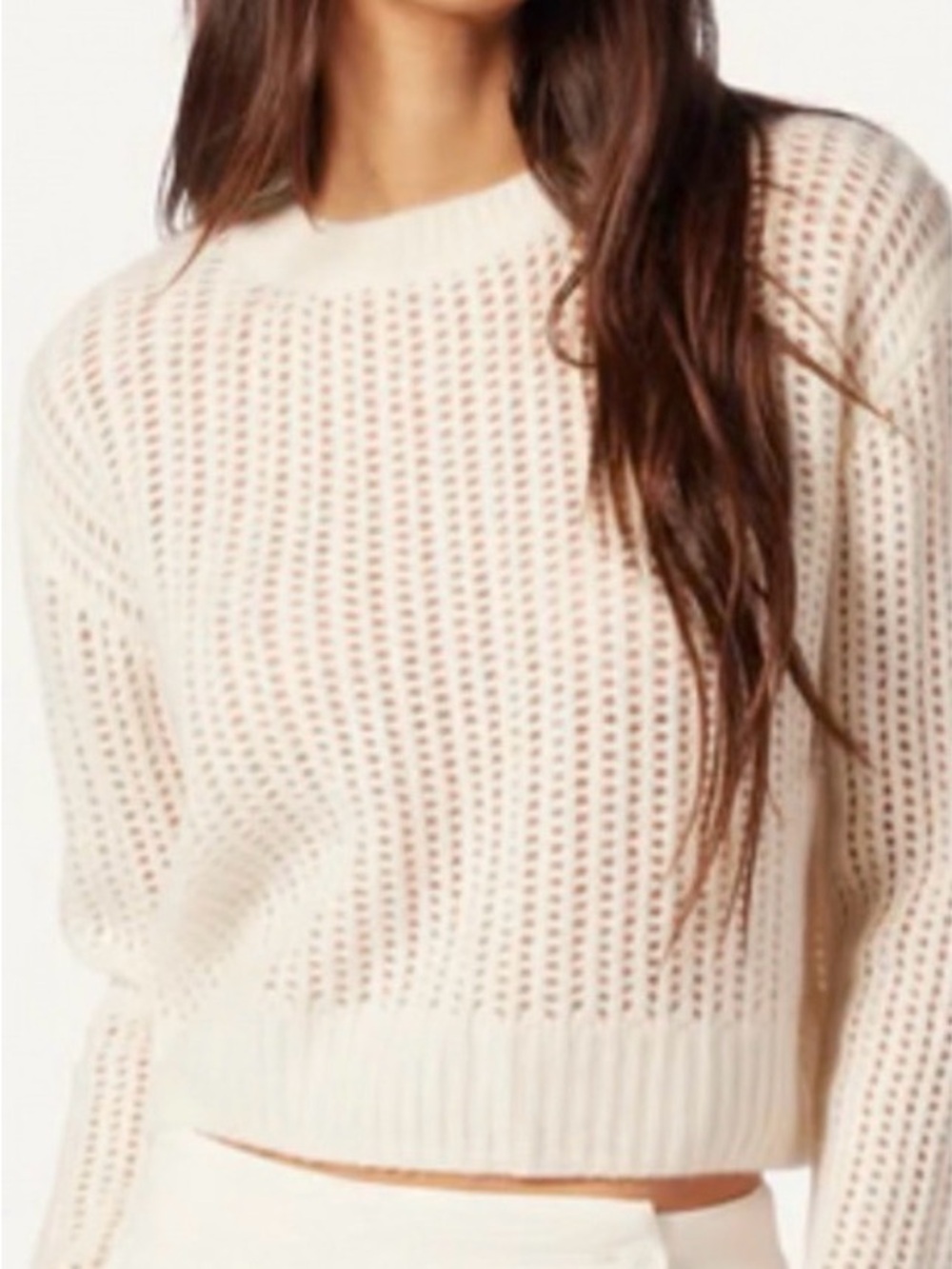 Sablyn Cashmere Marci Open Knit Sweater Size Large